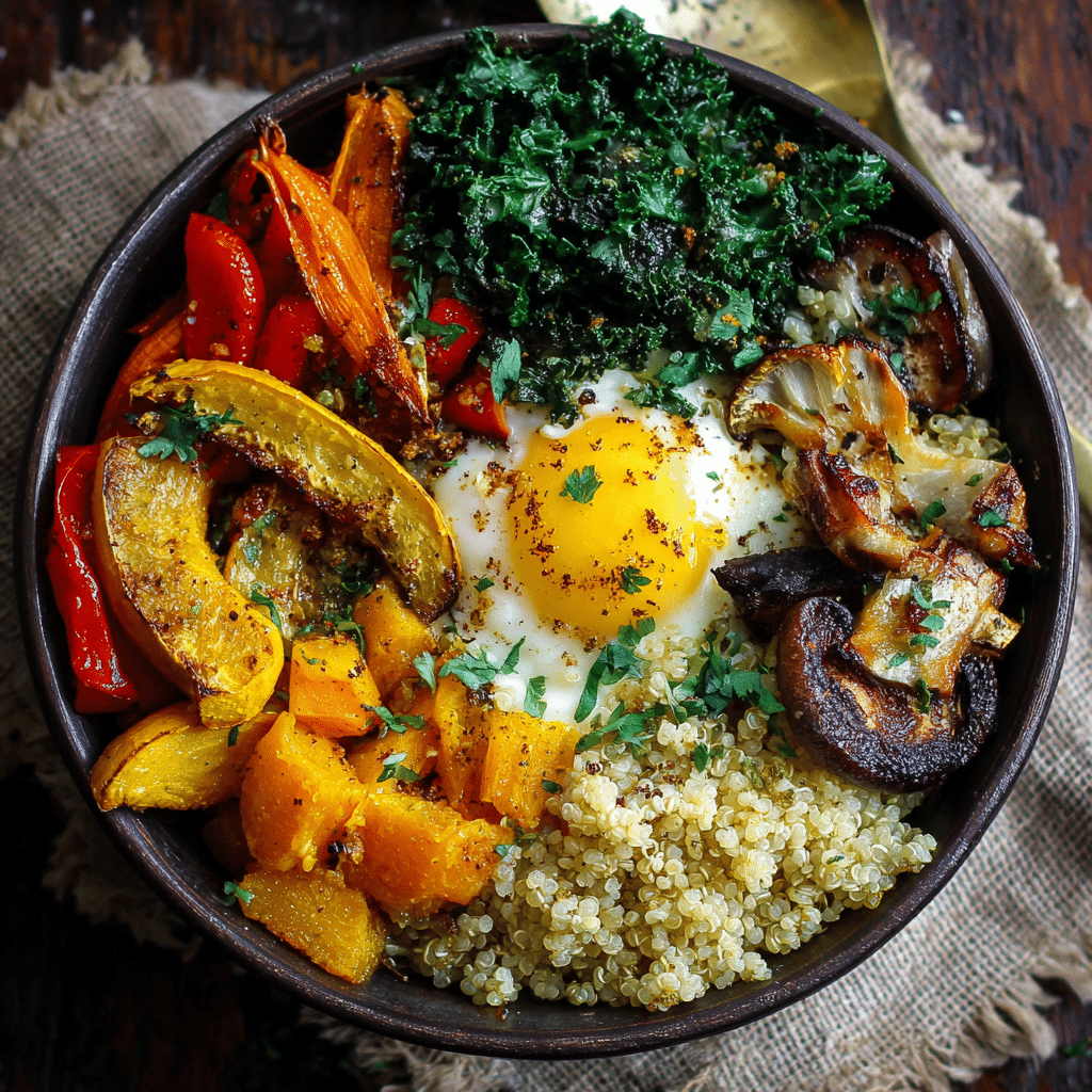 Roasted Vegetable Quinoa Bowl Recipe - Recipe Image
