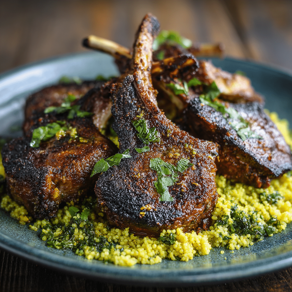 Moroccan-Spiced Lamb Chops Recipe - Recipe Image