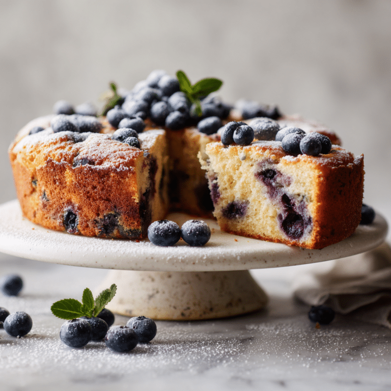 Blueberry Yogurt Cake Recipe