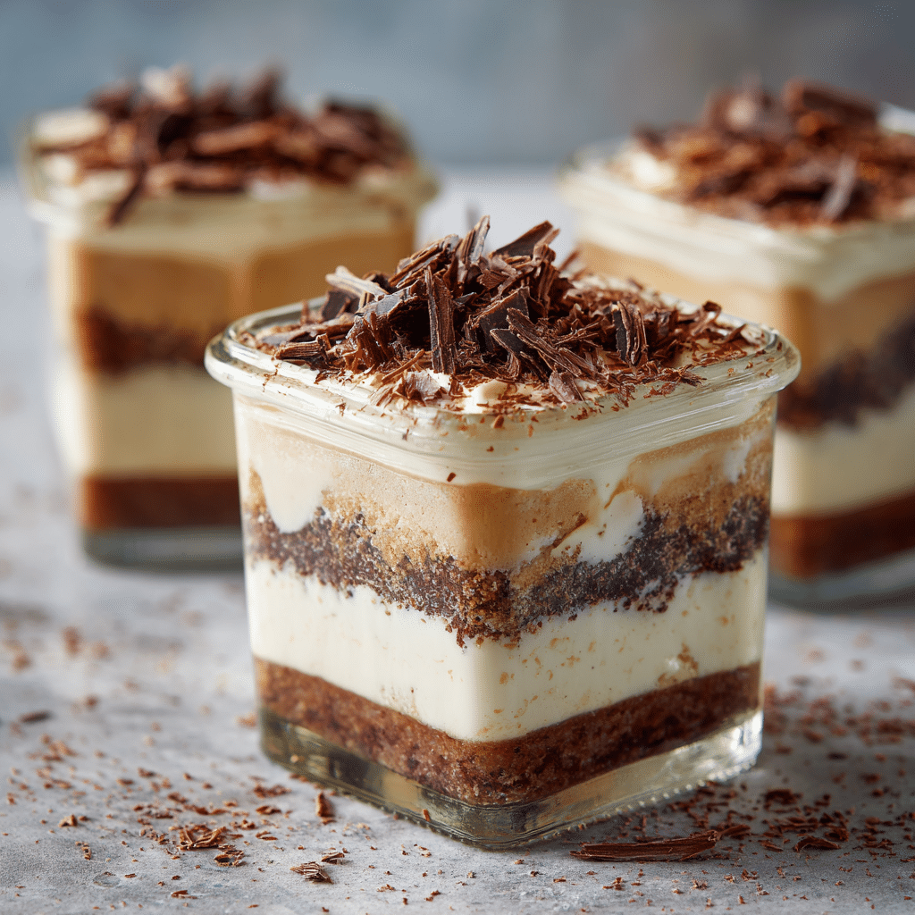 Mocha Cream Layer Cups Recipe - Recipe Image