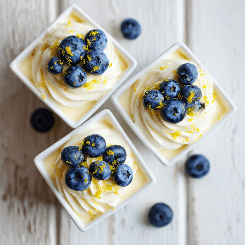 Lemon Blueberry Cream Cups Recipe - Recipe Image