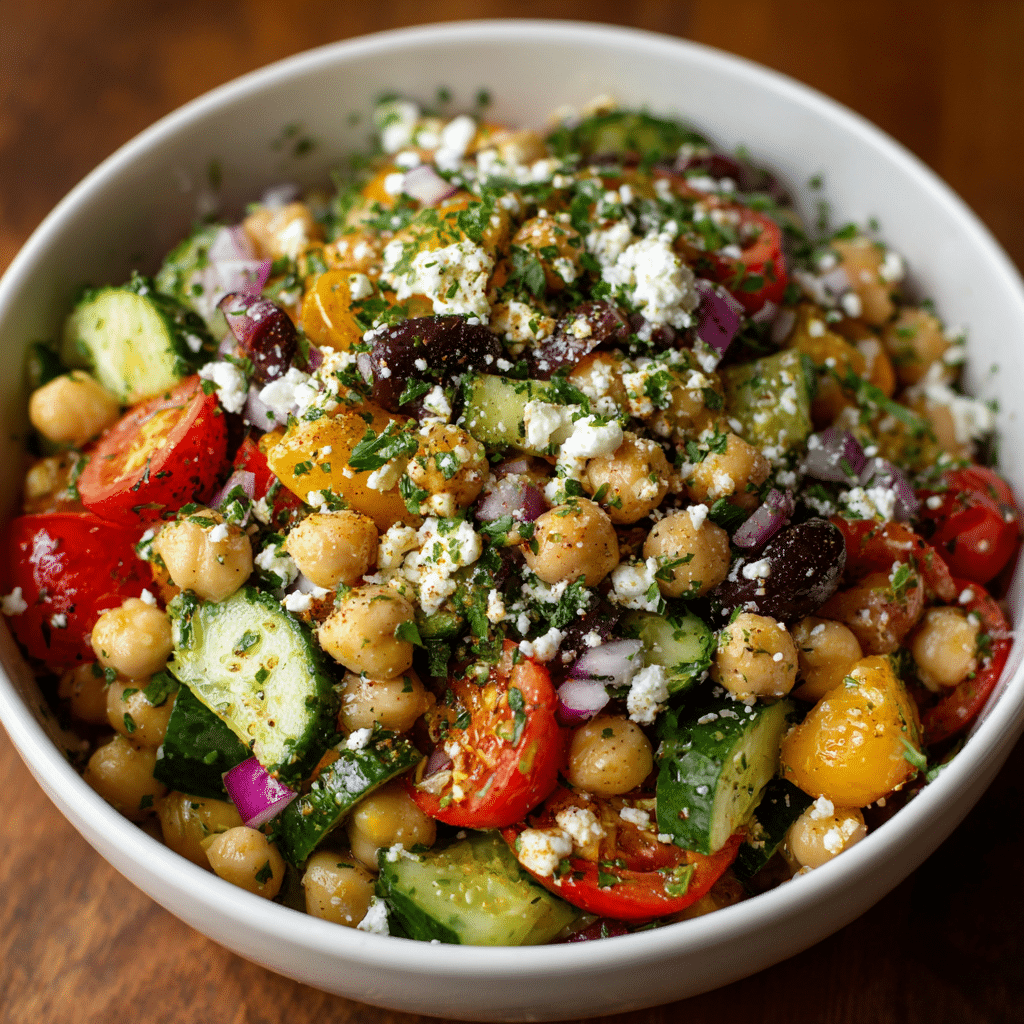 Mediterranean Chickpea Salad Recipe - Recipe Image