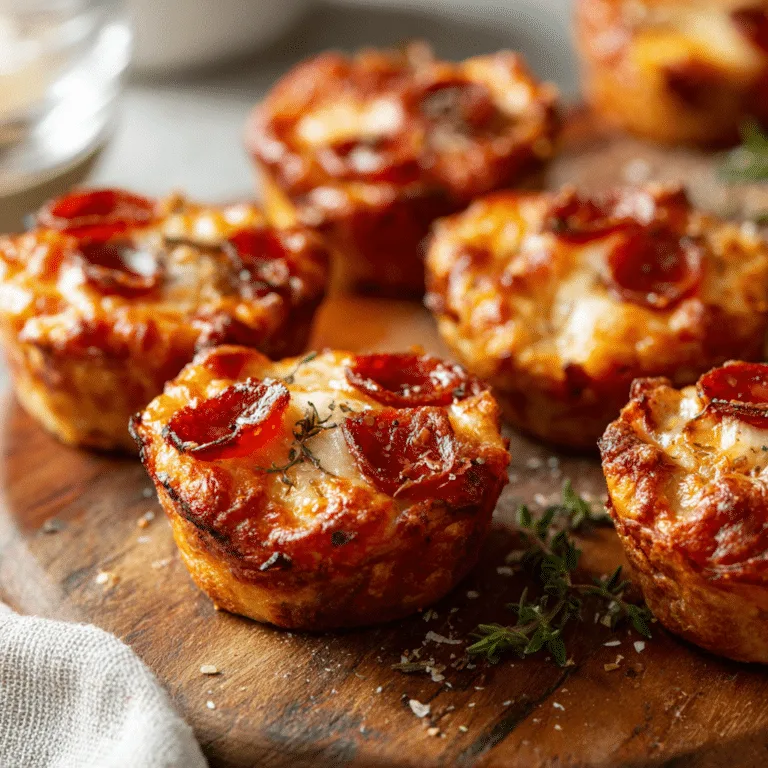 Savory Muffin Pizza Cups Recipe