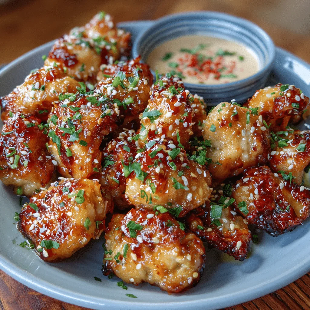 Honey Garlic Chicken Bites Recipe - Recipe Image