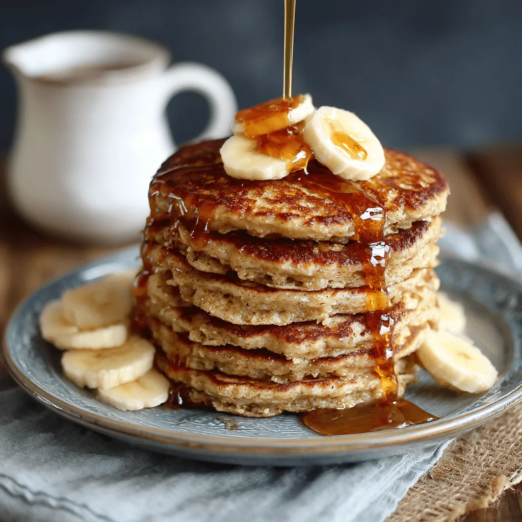 Banana Oat Pancakes Recipe - Recipe Image