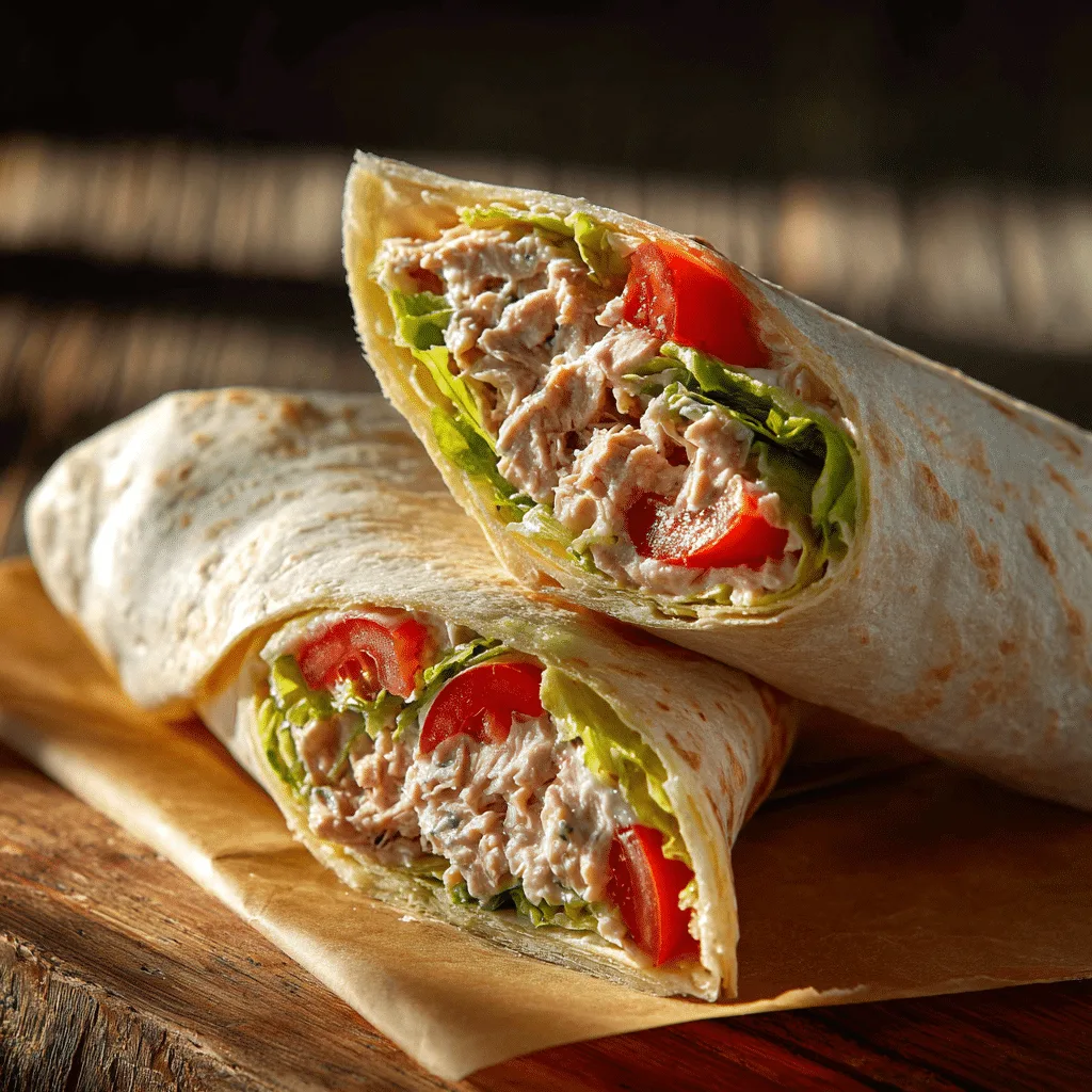 Tuna Salad Wrap Recipe - Recipe Image