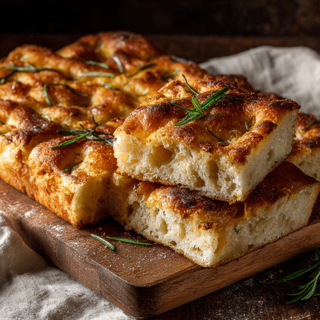 Baked Cheese & Herb Focaccia Recipe - Recipe Image