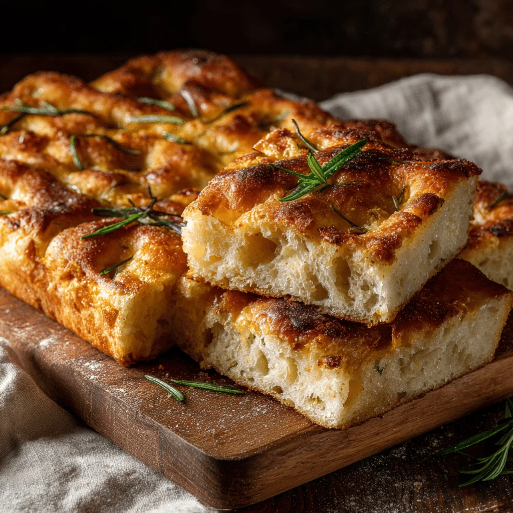 Baked Cheese & Herb Focaccia Recipe - Recipe Image