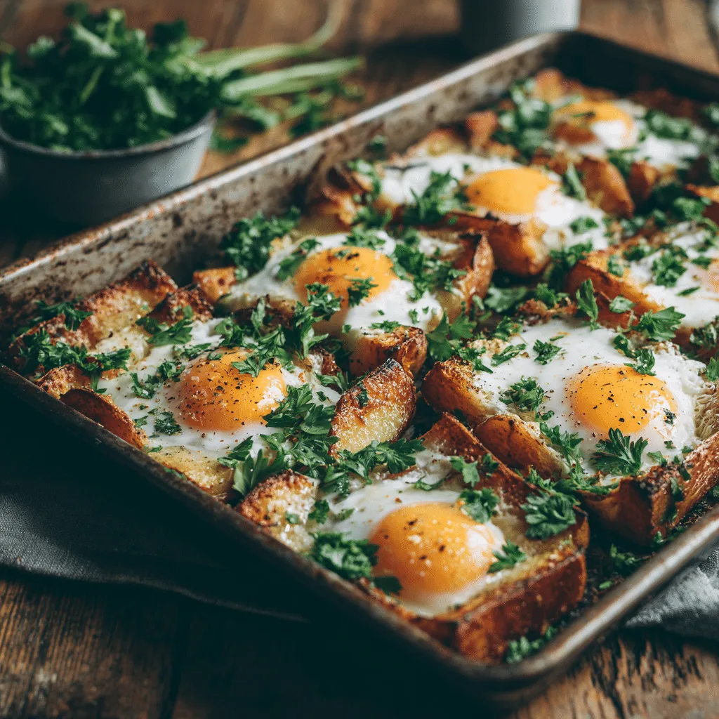 Baked Egg & Potato Tray Recipe - Recipe Image
