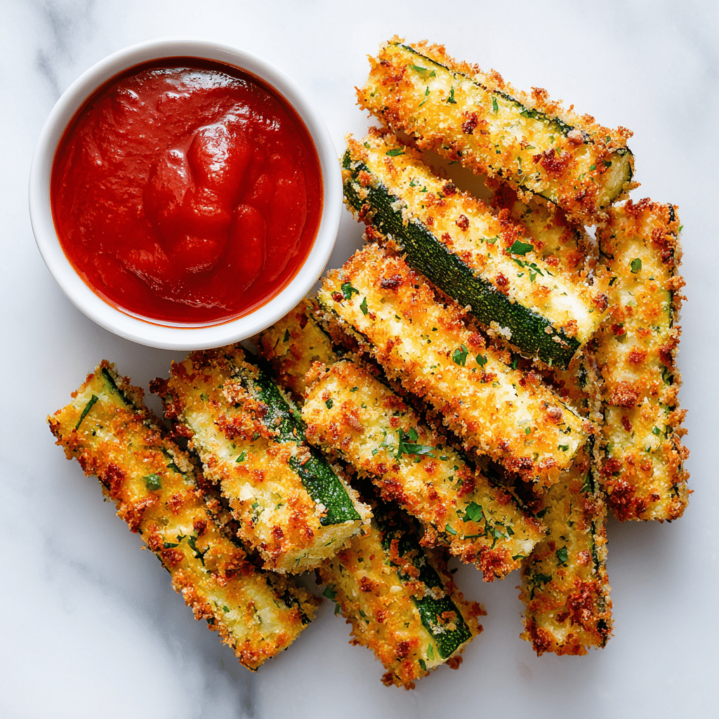 Zucchini Parmesan Fries Recipe - Recipe Image