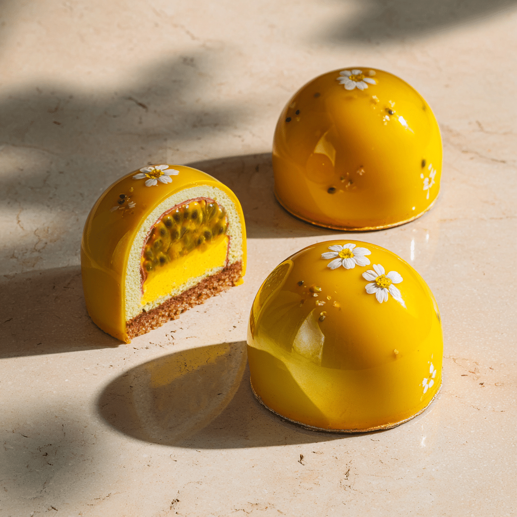 Mango Passion Bloom Domes Recipe - Recipe Image