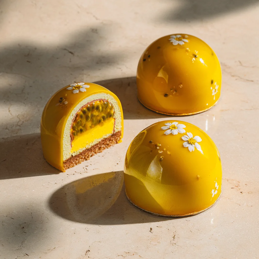 Mango Passion Bloom Domes Recipe - Recipe Image