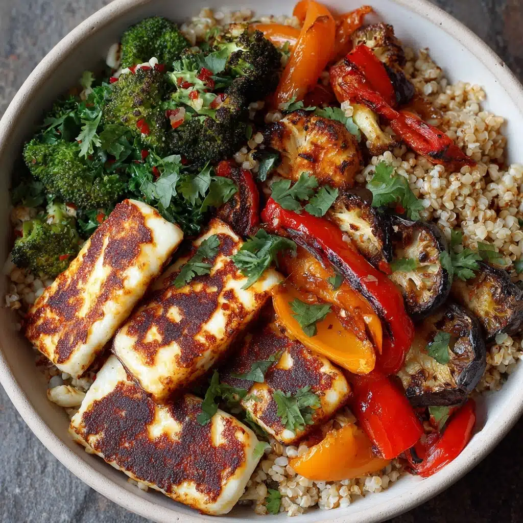 Halloumi & Roasted Vegetable Grain Bowl Recipe - Recipe Image