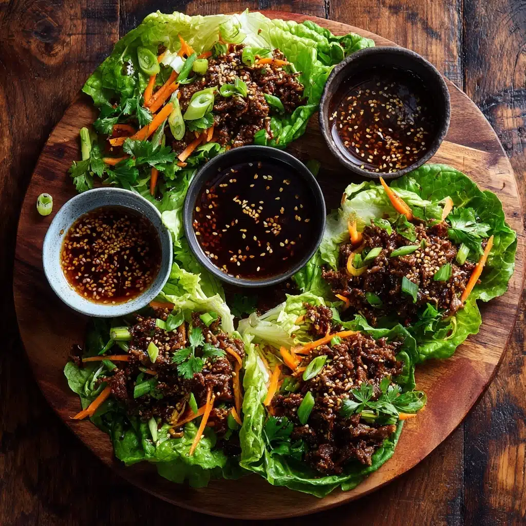 Korean BBQ Beef Lettuce Cups Recipe - Recipe Image