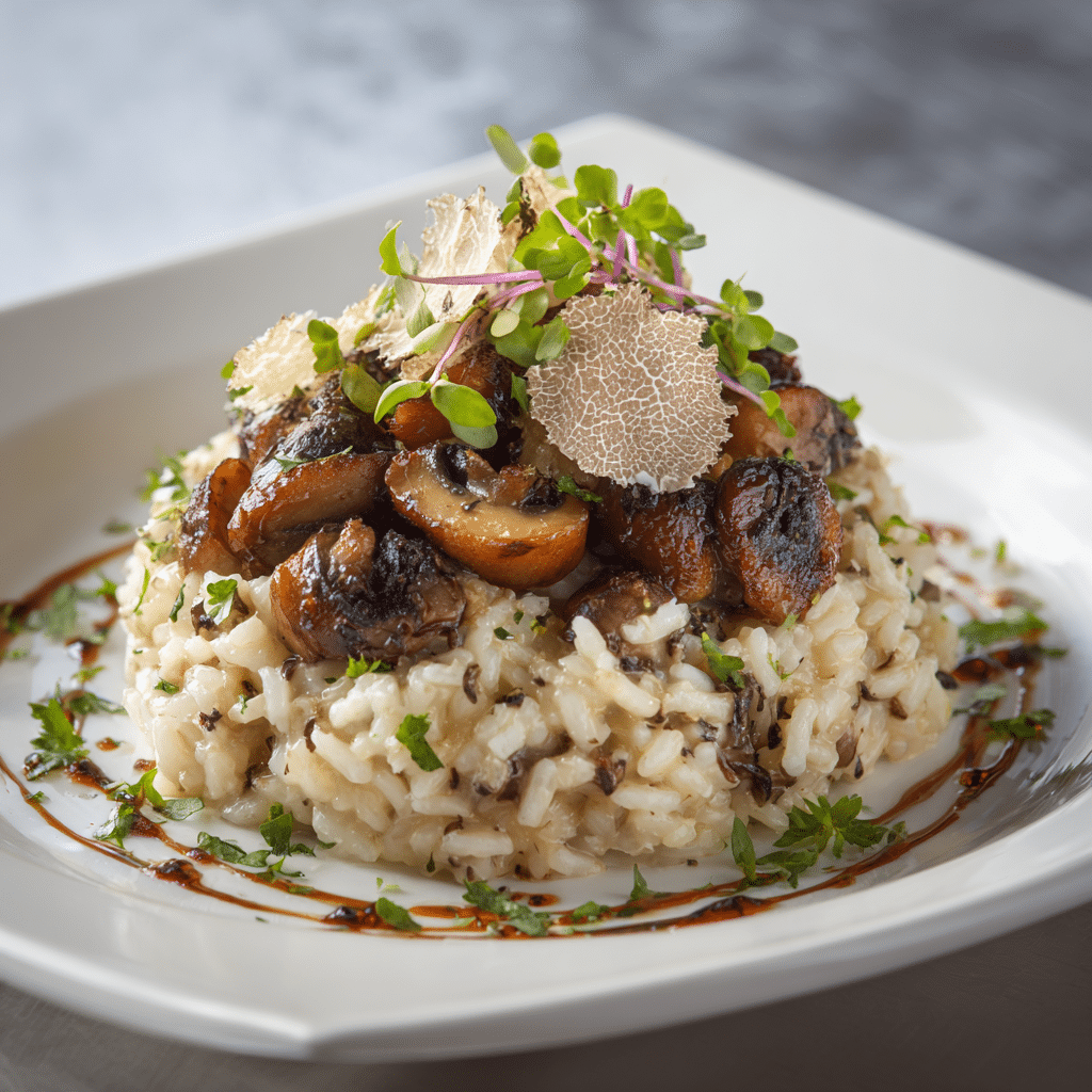 Truffle Mushroom Risotto Recipe - Recipe Image