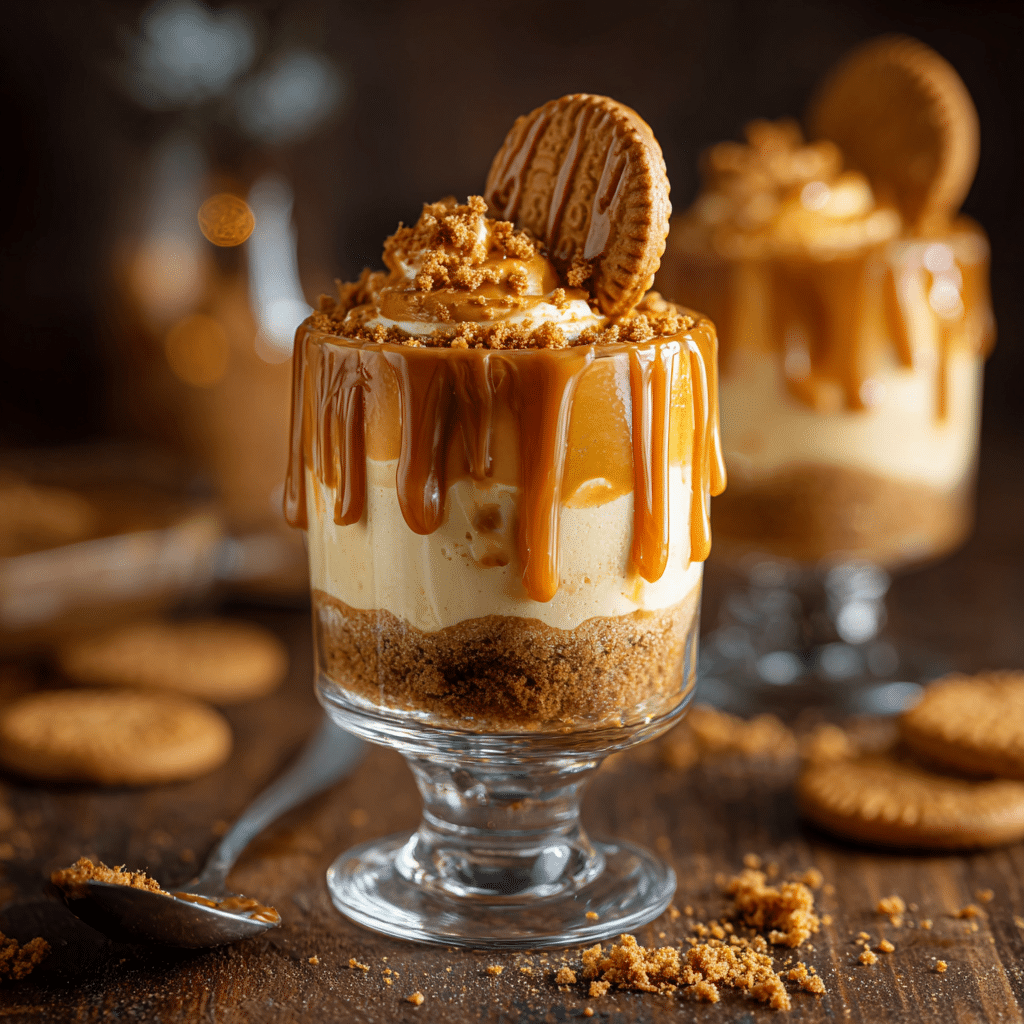 No-Bake Lotus Biscoff Cheesecake Cups Recipe - Recipe Image