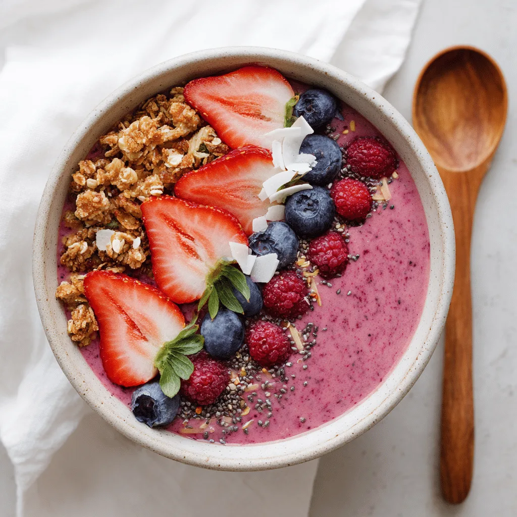 Berry Yogurt Smoothie Bowl Recipe - Recipe Image