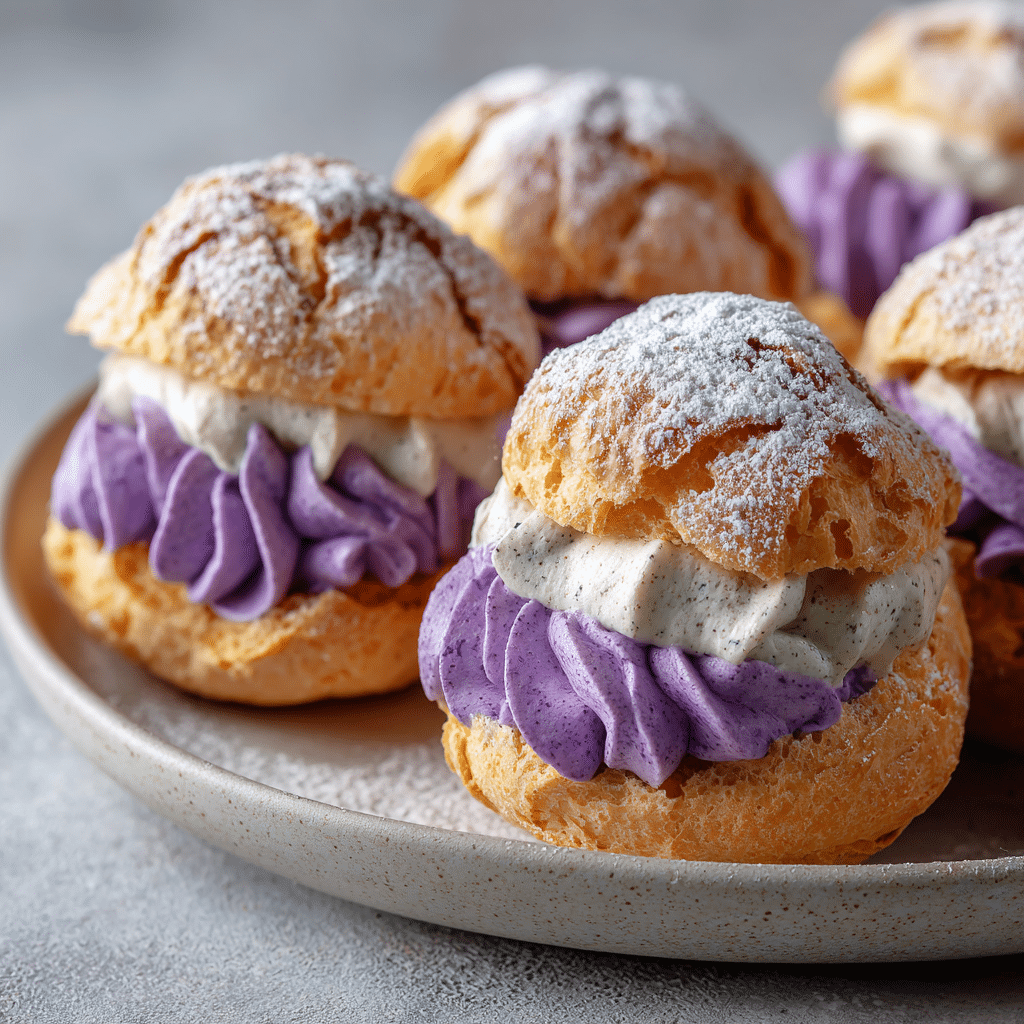 Deliciously Easy Ube Cream Puffs You’ll Love to Make Recipe - Recipe Image