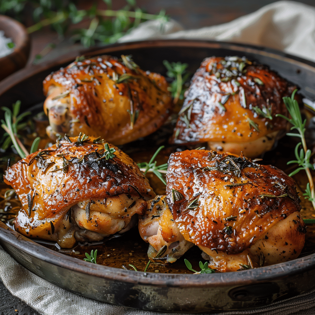 Herb Roasted Chicken Thighs Recipe - Recipe Image