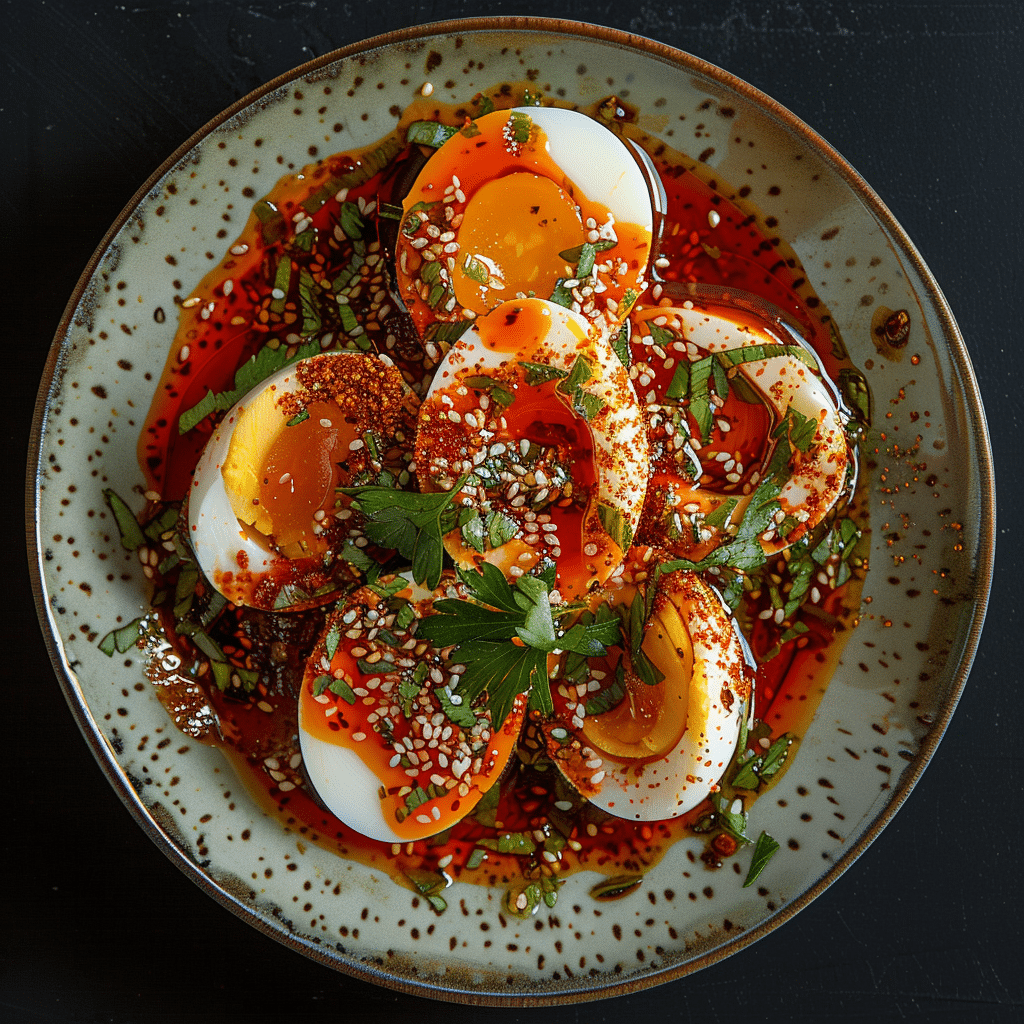 Thai Chili Oil Eggs: One Bite Explosion Recipe - Recipe Image