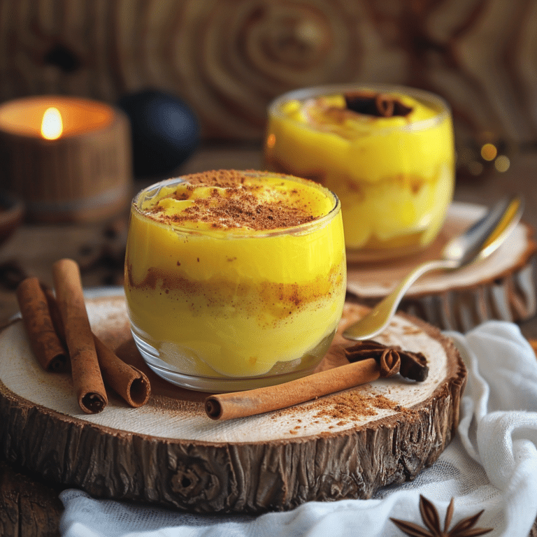 Golden Turmeric Latte Pudding: Sunshine Dessert Recipe