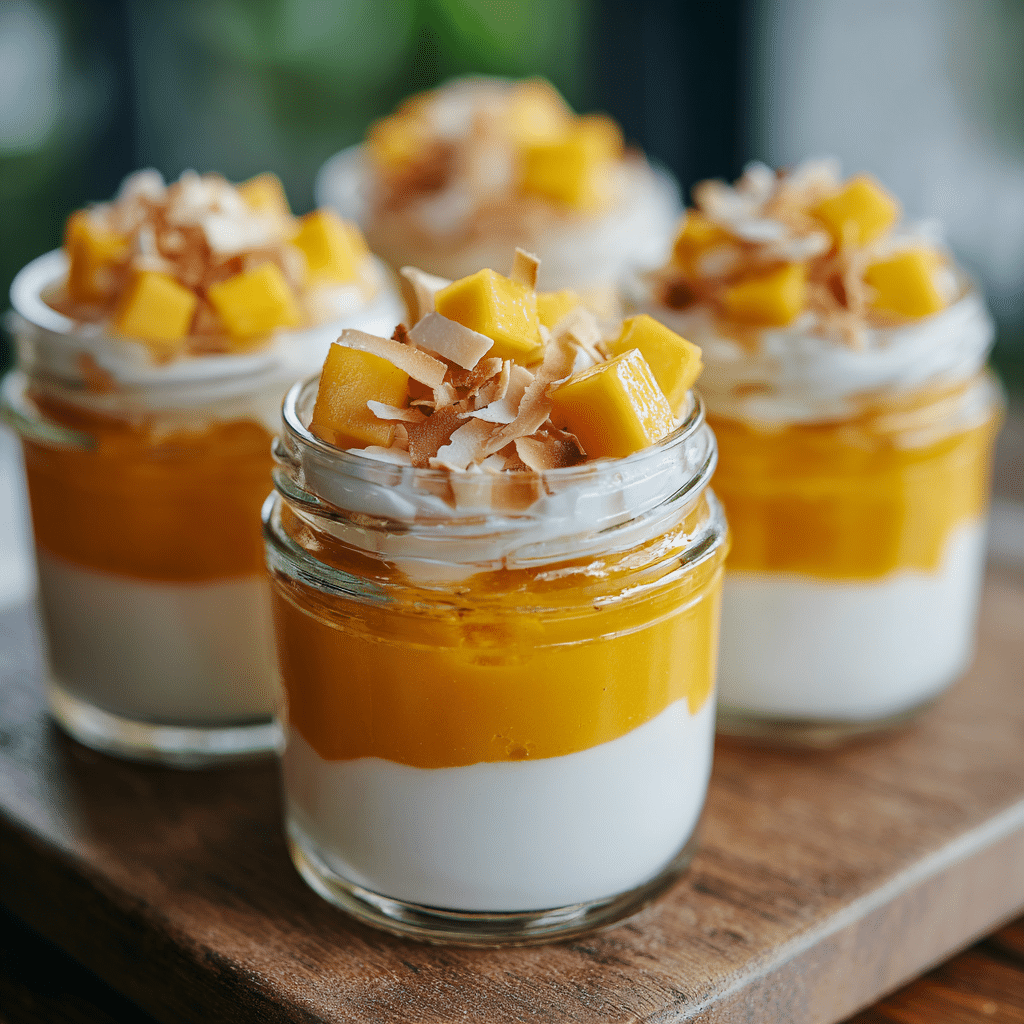 Tropical Mango Coconut Cups Recipe