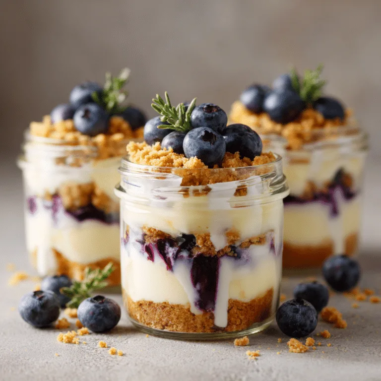 Blueberry Cheesecake Parfaits Recipe