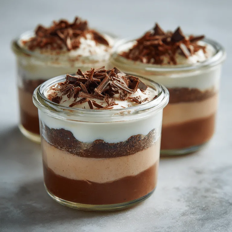 Mocha Cream Layer Cups Recipe