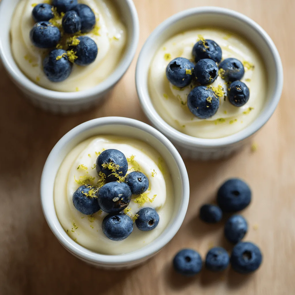 Lemon Blueberry Cream Cups Recipe