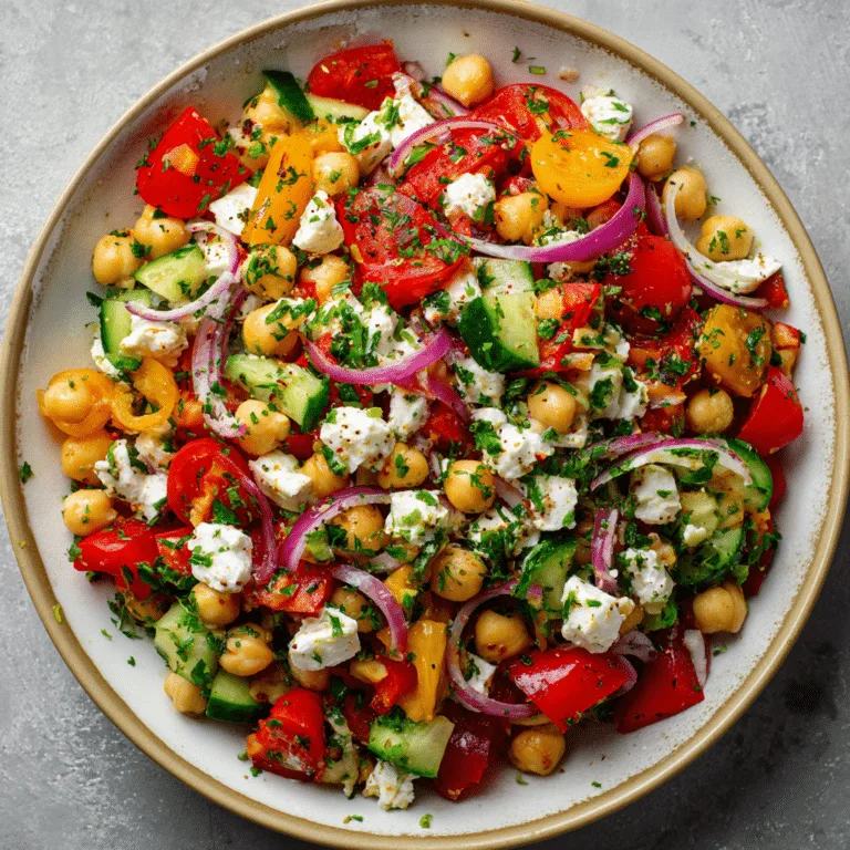 Mediterranean Chickpea Salad Recipe