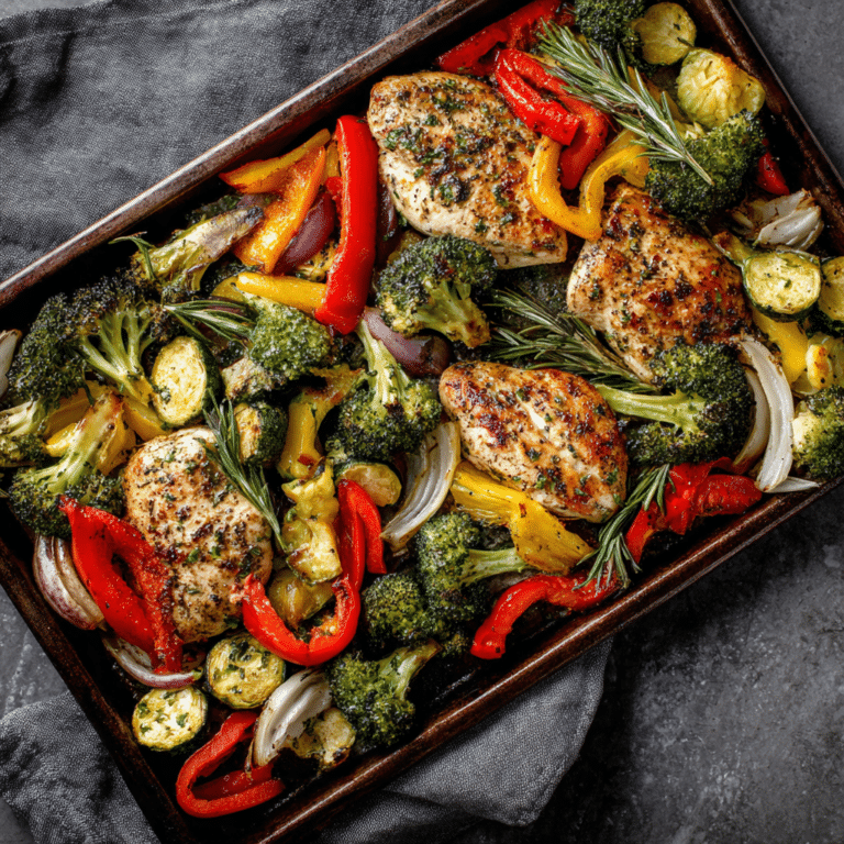 Sheet Pan Chicken & Veggies Recipe