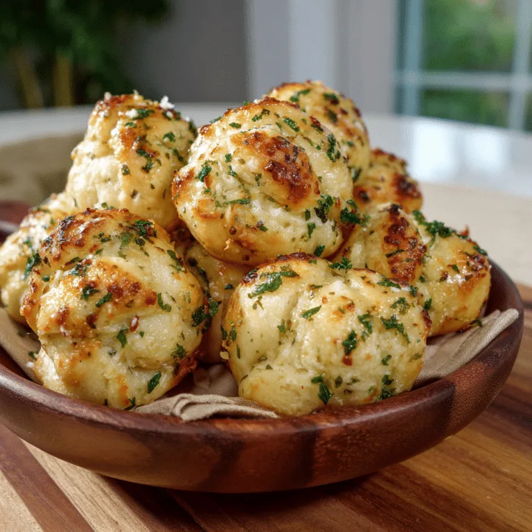 Garlic Parmesan Knots Recipe