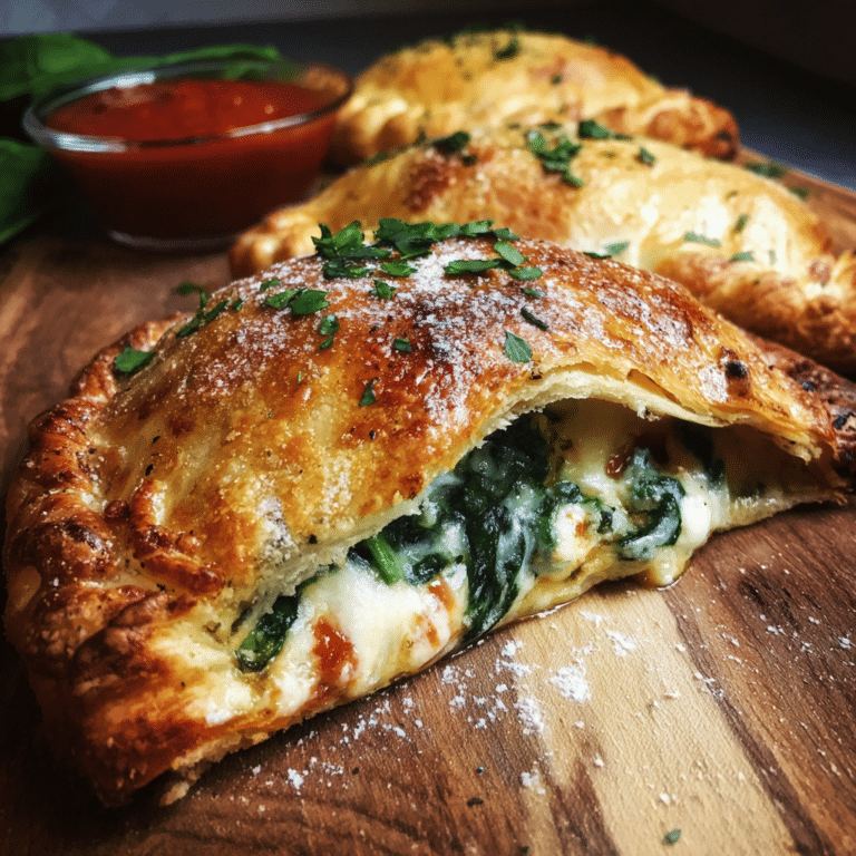 Spinach Ricotta Calzones Recipe