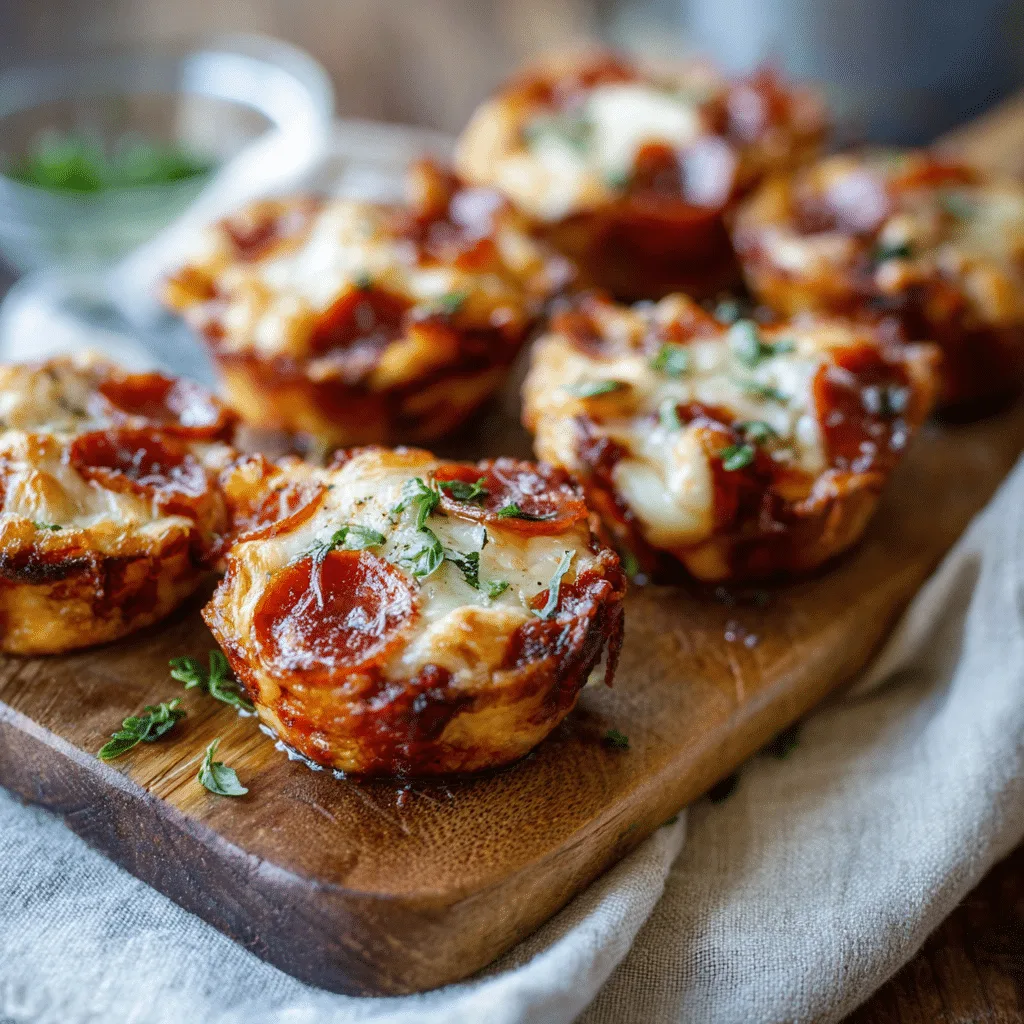 Savory Muffin Pizza Cups Recipe - Recipe Image