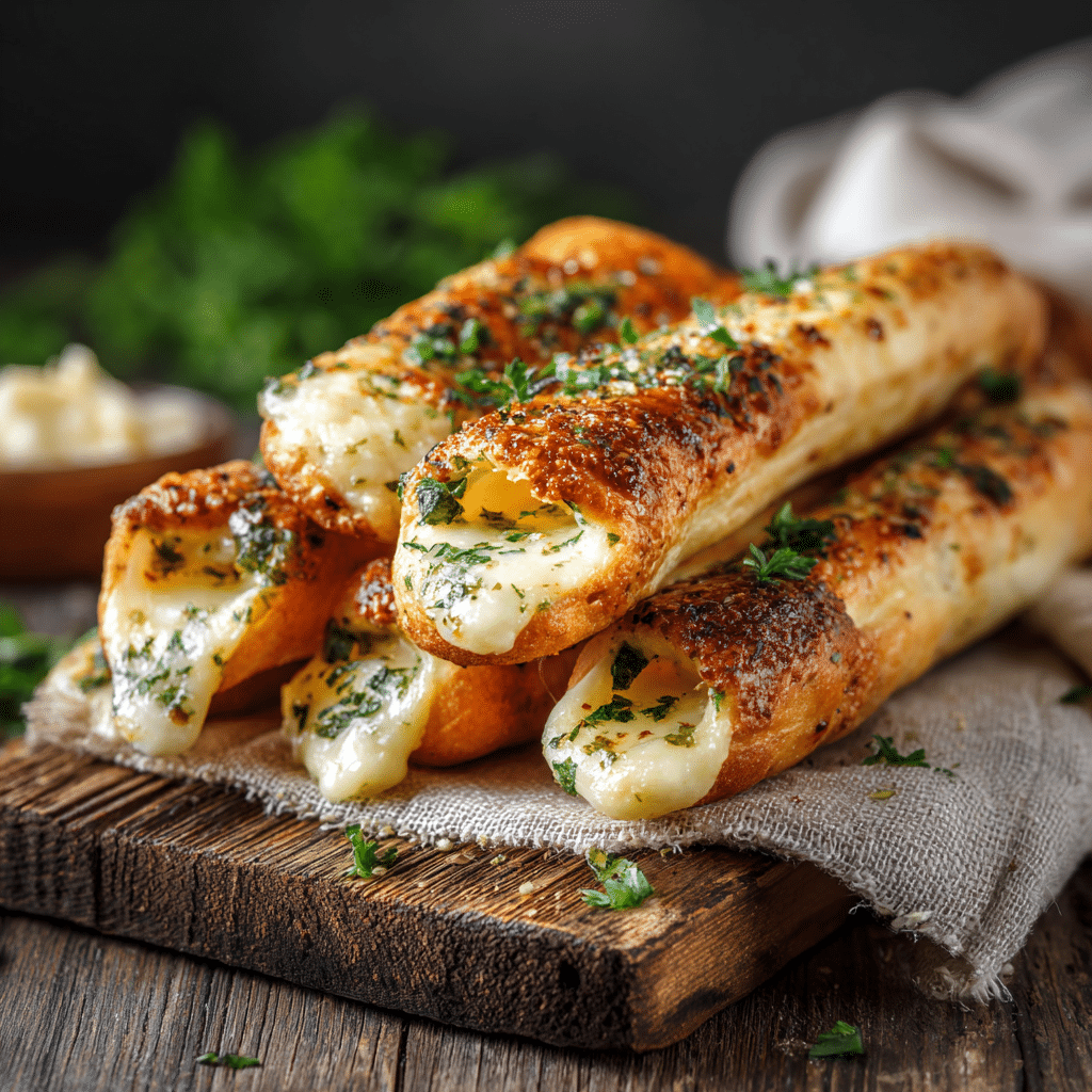 Stuffed Cheese Breadsticks Recipe
