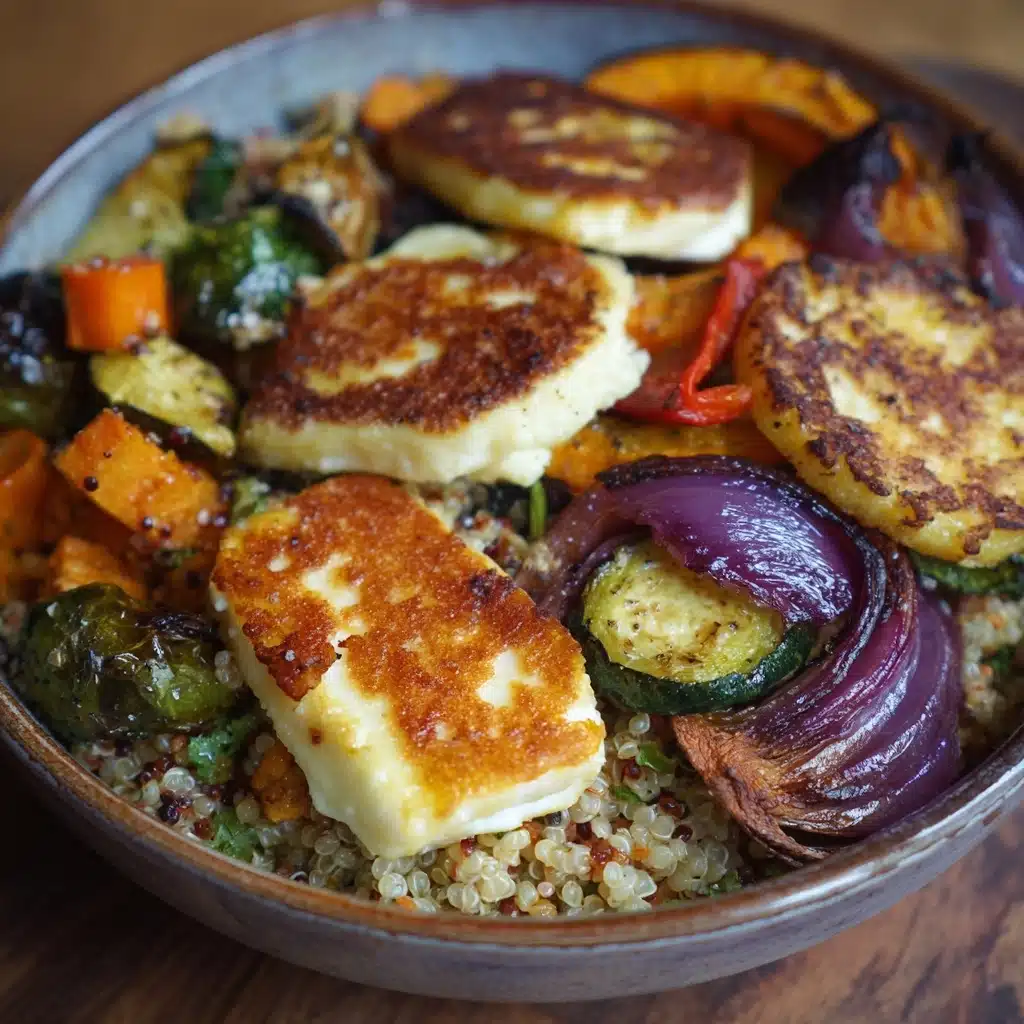 Halloumi & Roasted Vegetable Grain Bowl Recipe - Recipe Image