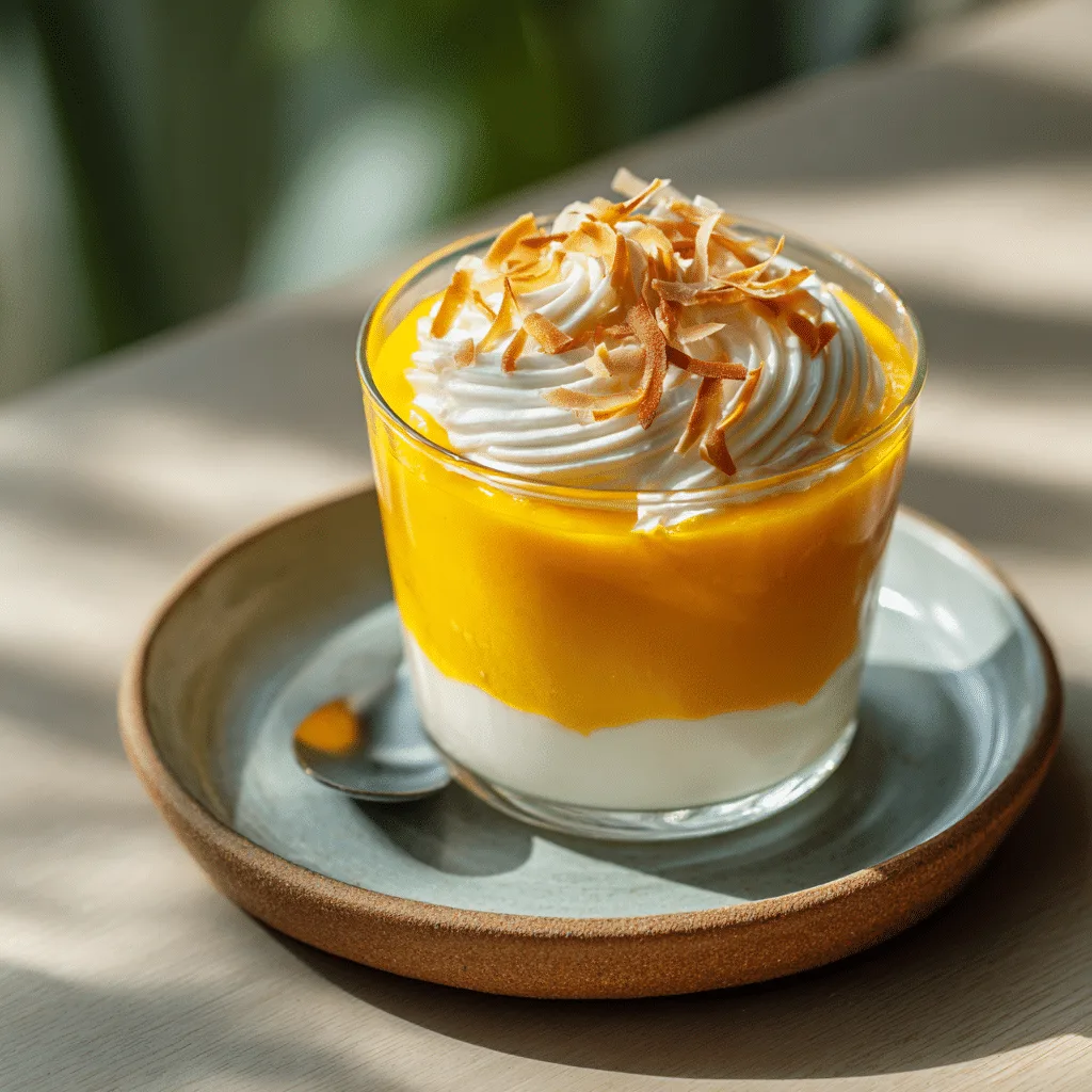 Mango Coconut Pudding Recipe