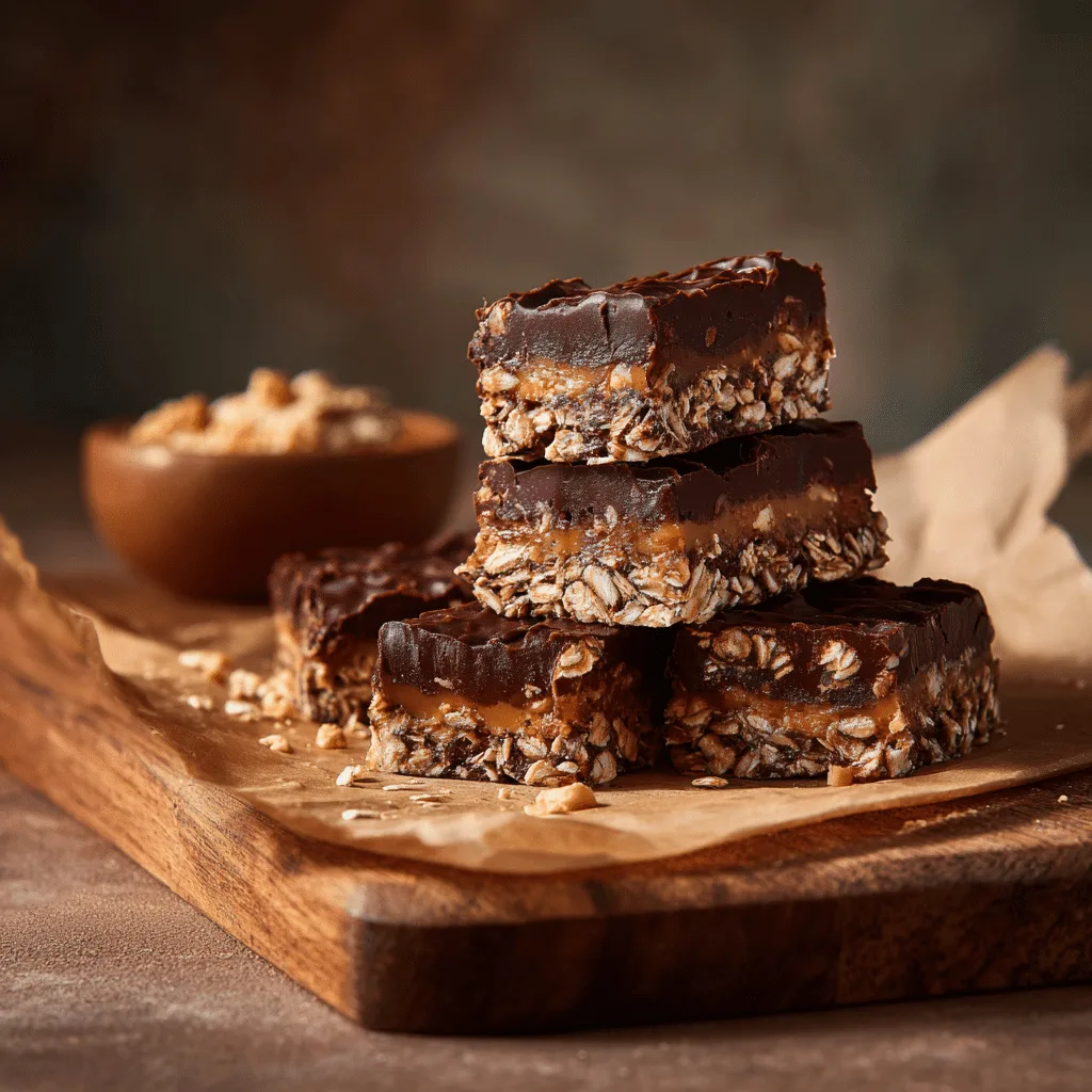 No-Bake Chocolate Oat Bars Recipe