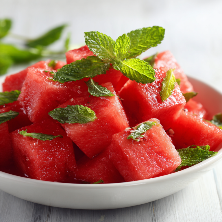 Watermelon Mint Salad Recipe