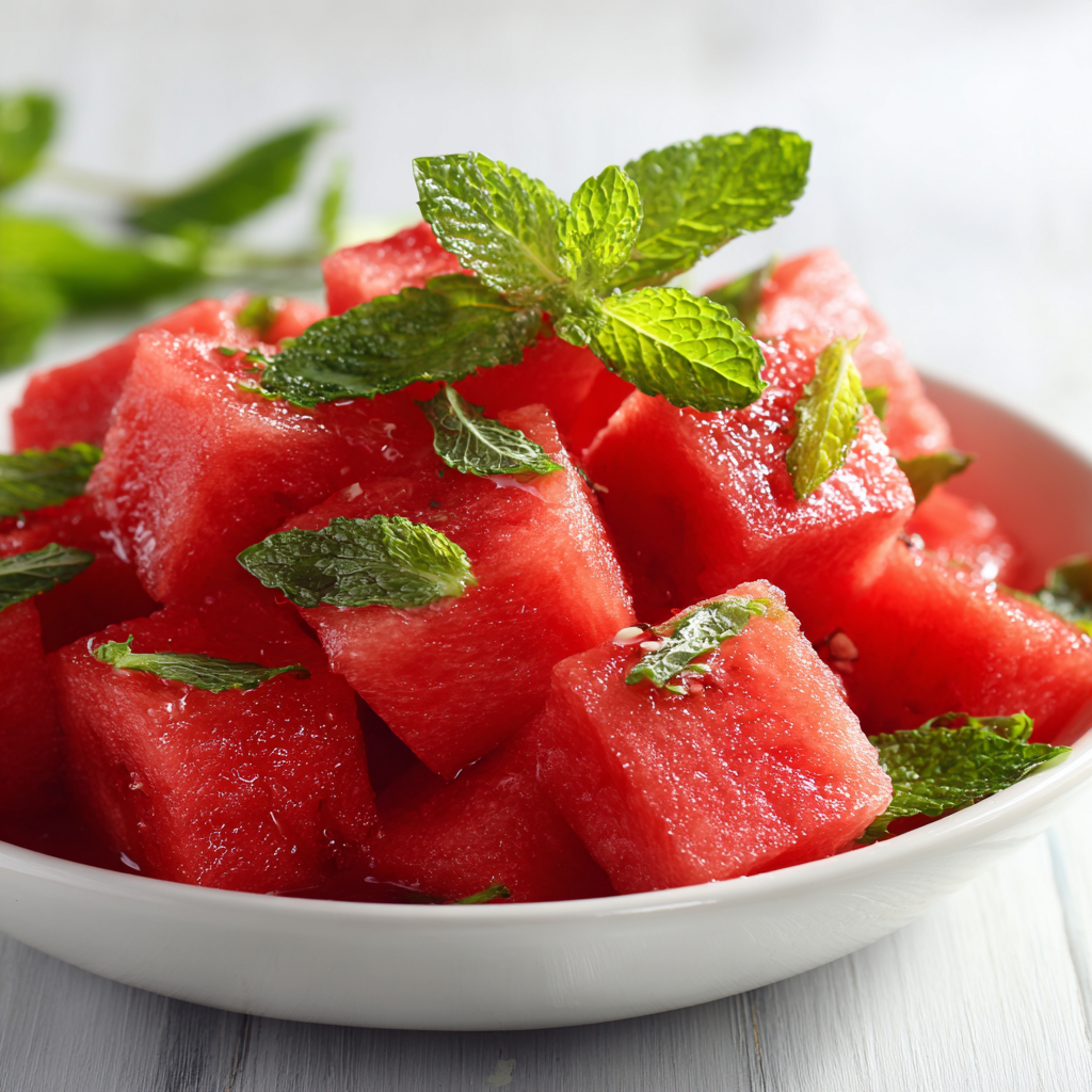 Watermelon Mint Salad Recipe
