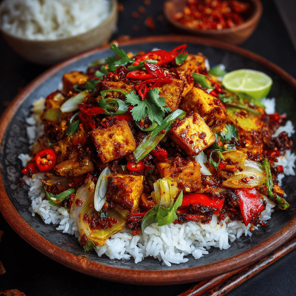 Spicy Szechuan Tofu Stir-Fry Recipe