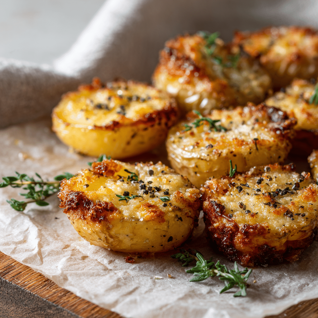 Crispy Parmesan Crusted Potatoes Recipe