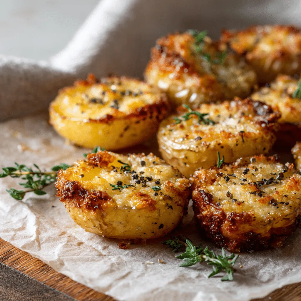 Crispy Parmesan Crusted Potatoes Recipe