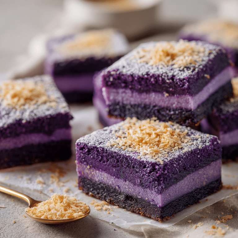 Ube Mochi Brownies Recipe