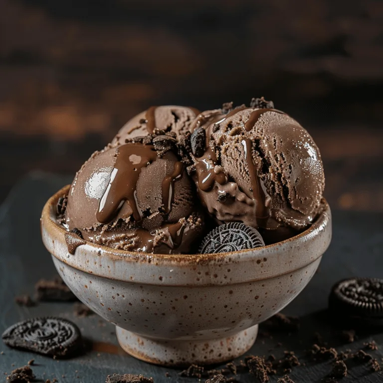 Oreo Chocolate Ice Cream Recipe