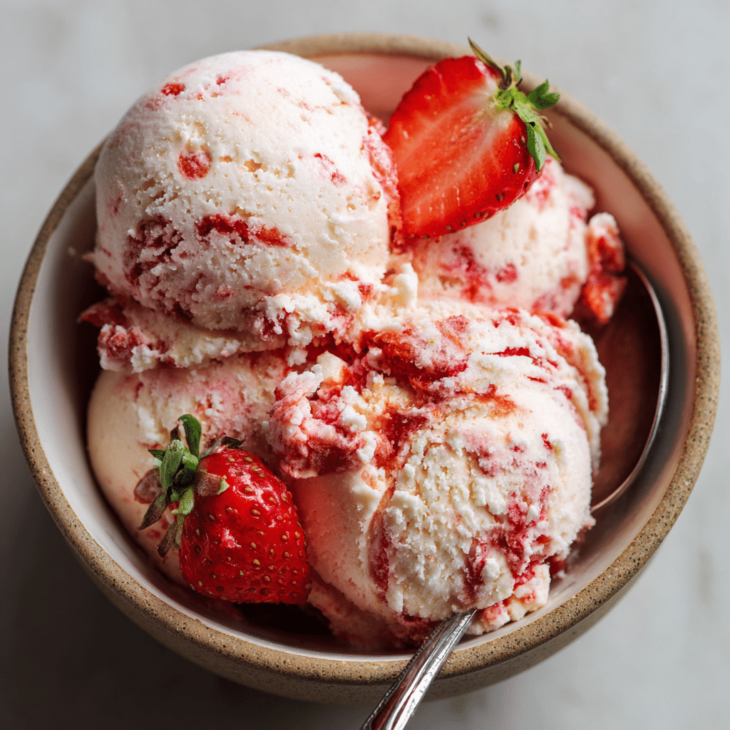 Strawberry Cheesecake Ice Cream Recipe