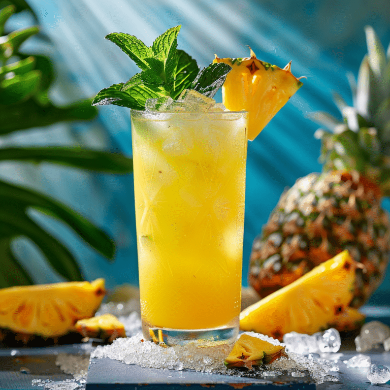 Tropical Pineapple Mocktail Recipe