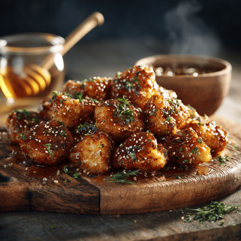 Honey Garlic Chicken Bites Recipe
