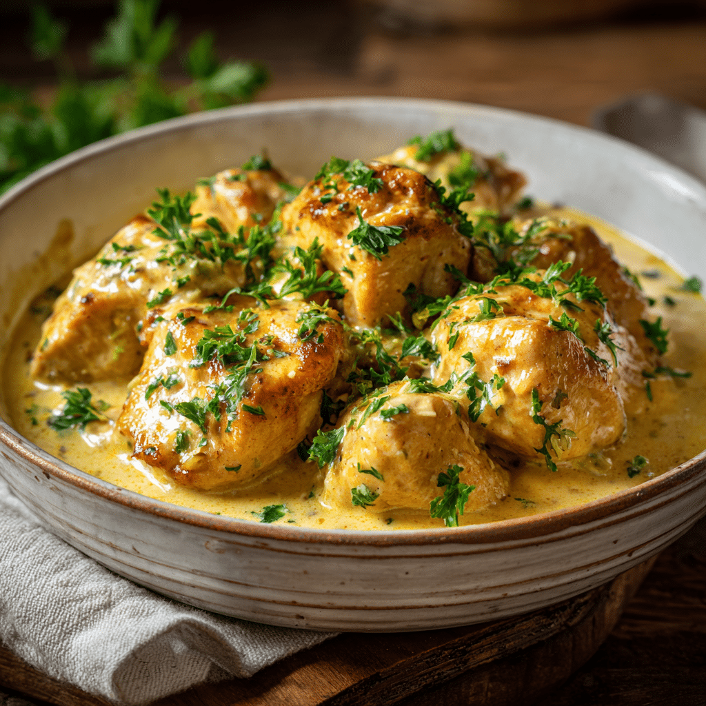 Creamy Garlic Chicken Recipe