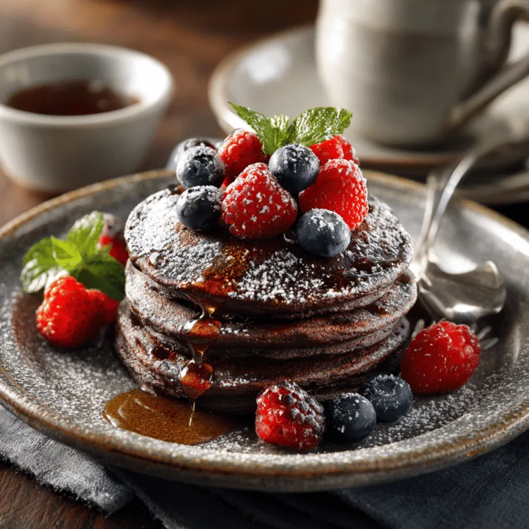 Mini Chocolate Pancakes Recipe